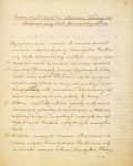First thoughts in Respect of the Establishment of the Scientific Society at the Voivodeship School in Płock, Kajetan Morykoni's manuscript, the school museum.